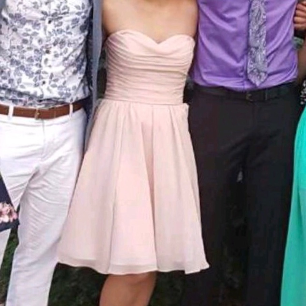 Strapless Light Blush Pink Dress